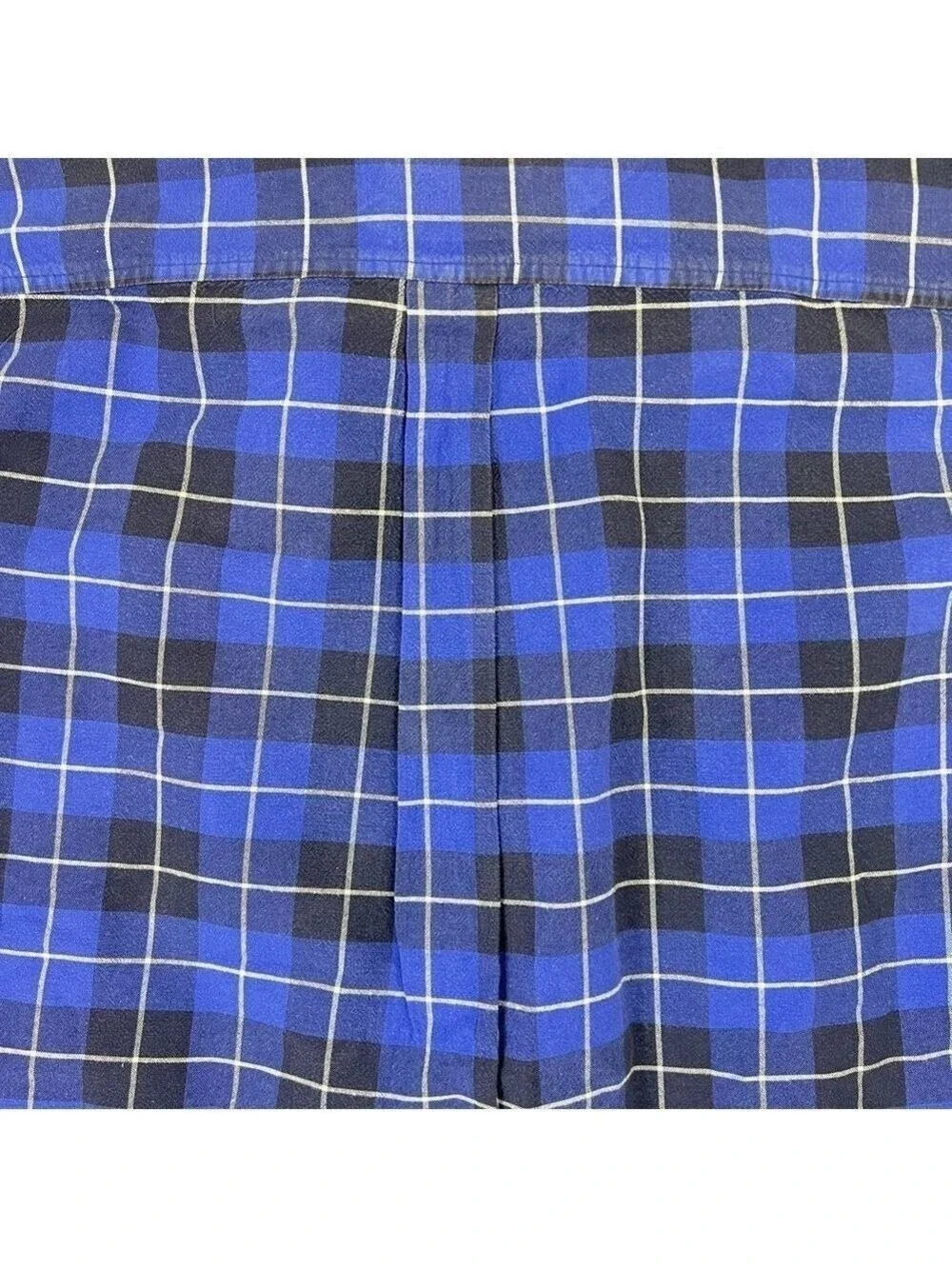 Cinch Western Shirt Men's Size Large Blue/Black Plaid Long Sleeve Button Down